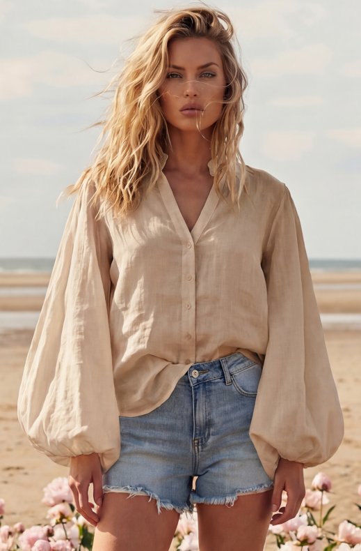 Blond Hour - Tuscany Blouse - Beige