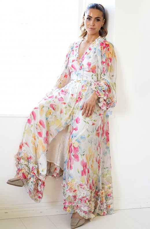 By Timo - Chiffon Wrap Gown Wildflower