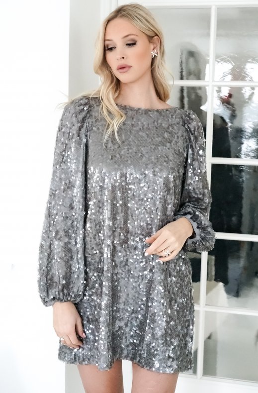 By Timo - Sequins Mini Dress - Silver