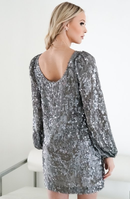 By Timo - Sequins Mini Dress - Silver