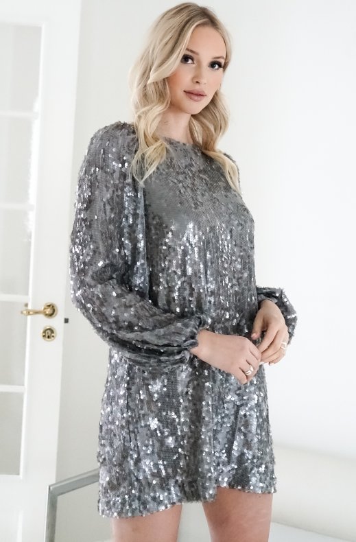 By Timo - Sequins Mini Dress - Silver