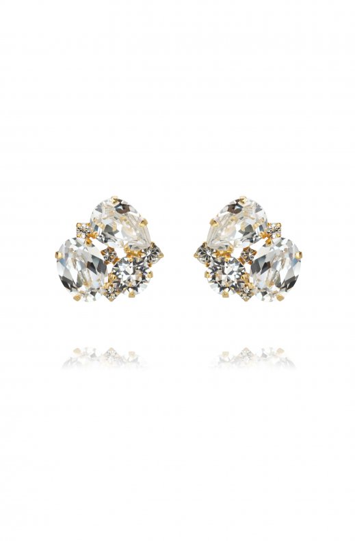 CAROLINE SVEDBOM - CAROLINA EARRING GOLD CRYSTAL