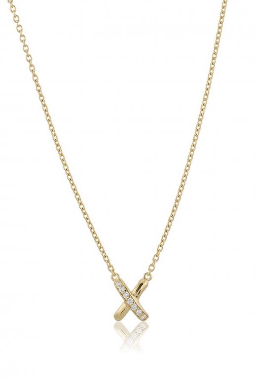 Carolina Gynning Jewelry - Cross My Heart Necklace Goldplated