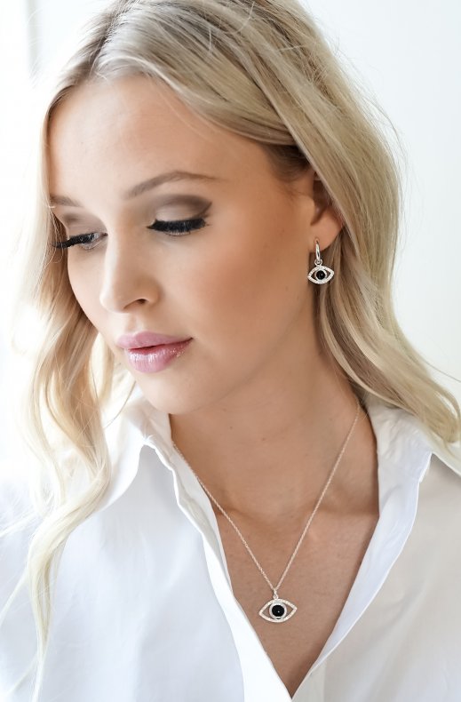 Carolina Gynning Jewelry - Devine Eye Earrings Silver