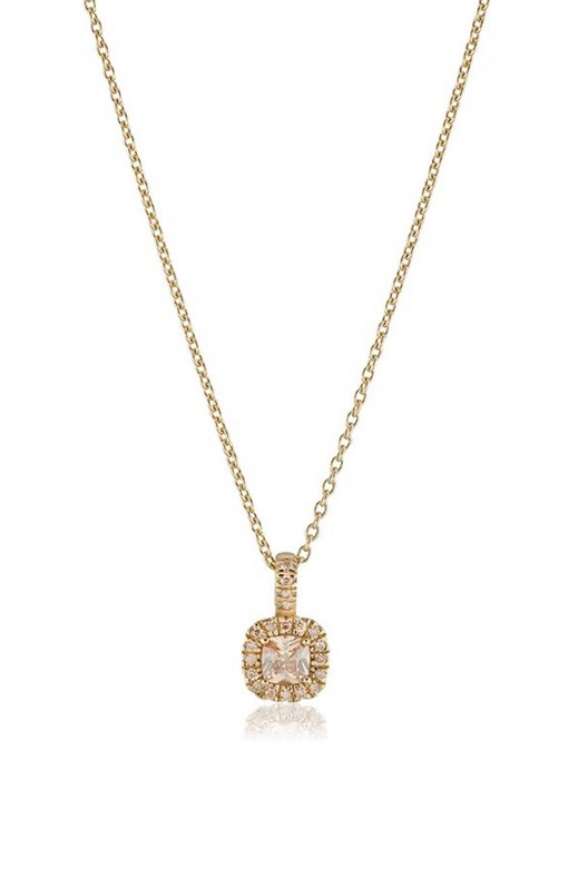 Carolina Gynning Jewelry - Glamorous Necklace Goldplated Champagne