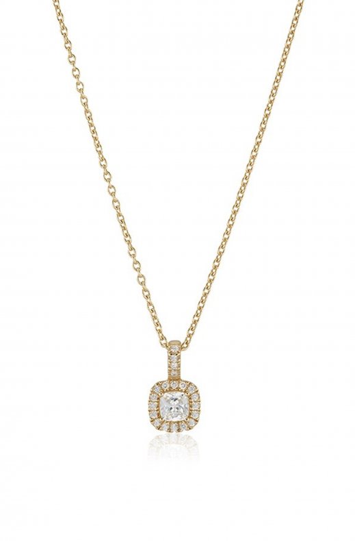 Carolina Gynning Jewelry - Glamorous Necklace Goldplated Clear