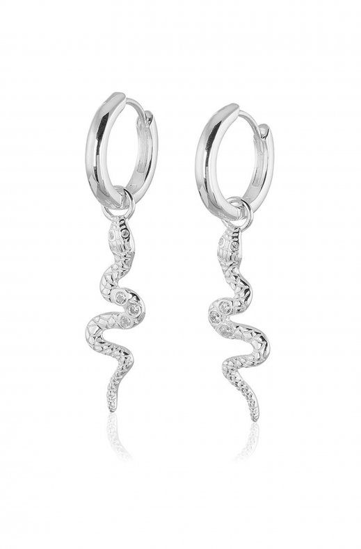 Carolina Gynning Jewelry - Snake Earrings Silver
