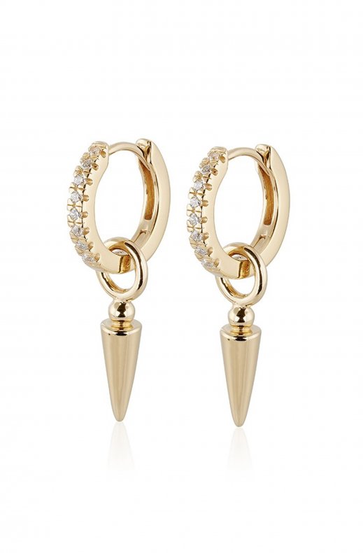 Carolina Gynning Jewelry - Spear of Life Creol Earrings Goldplated