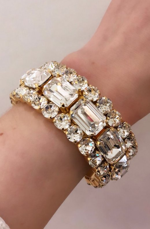 Caroline Svedbom - maya bracelet gold crystal