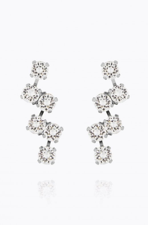 Caroline Svedbom - Fiona Earrings - Rhodium Crystal
