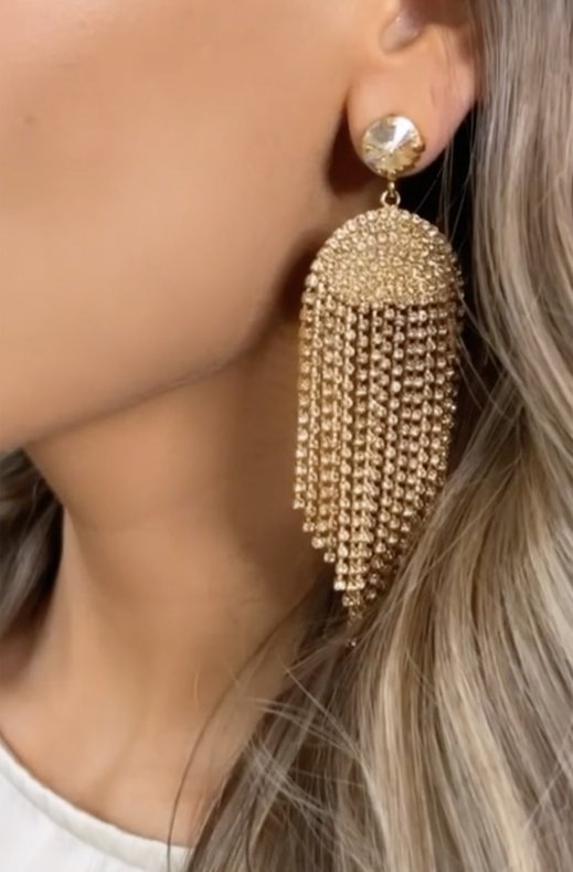 Caroline Svedbom - Melinda Earring Gold Golden Shadow Vintage Rose