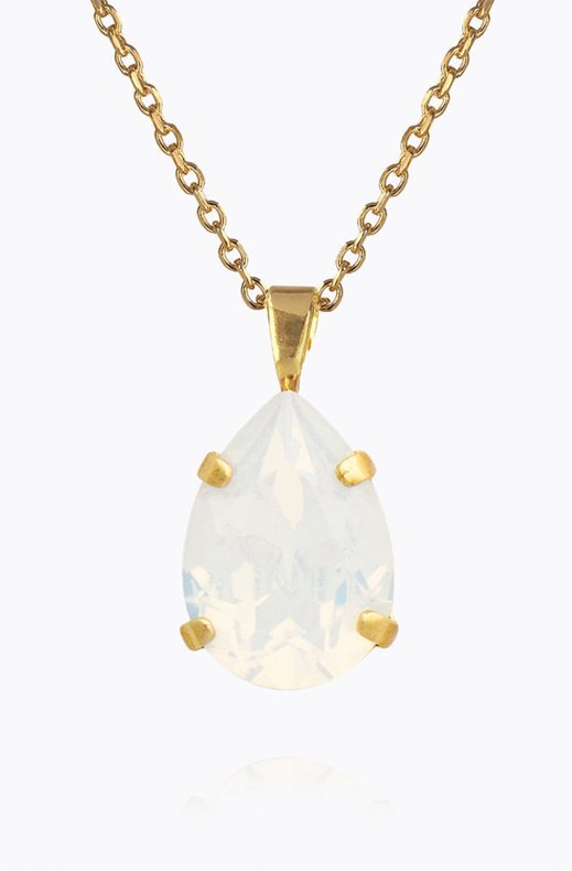 Caroline Svedbom - Mini Drop Necklace - White Opal Gold