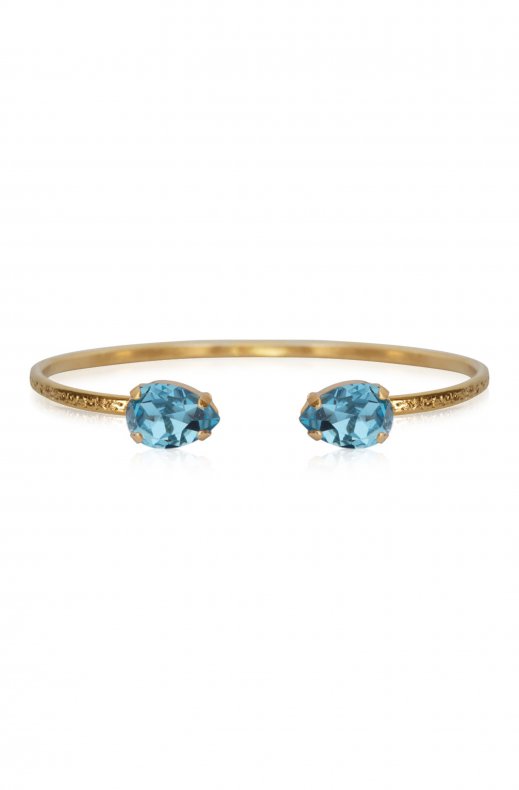 Caroline Svedbom - Petite Drop Bracelet - Gold Aquamarine