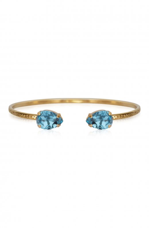 Caroline Svedbom - Petite Drop Bracelet - Gold Aquamarine