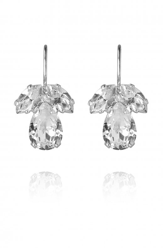 Caroline Svedbom - Petite Timo Earring - Rhodium Crystal