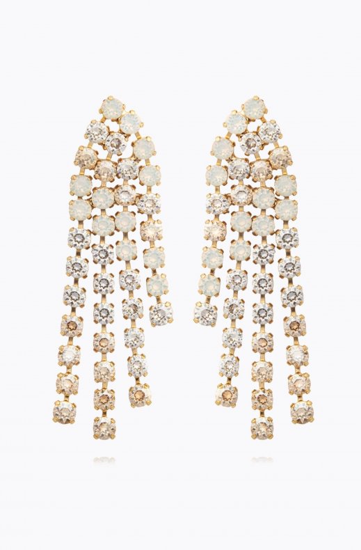 Caroline Svedbom - Rosanna Earrings - Gold White combo