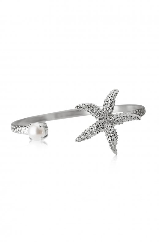 Caroline Svedbom - Sea Star Bracelet Rhodium Pearl