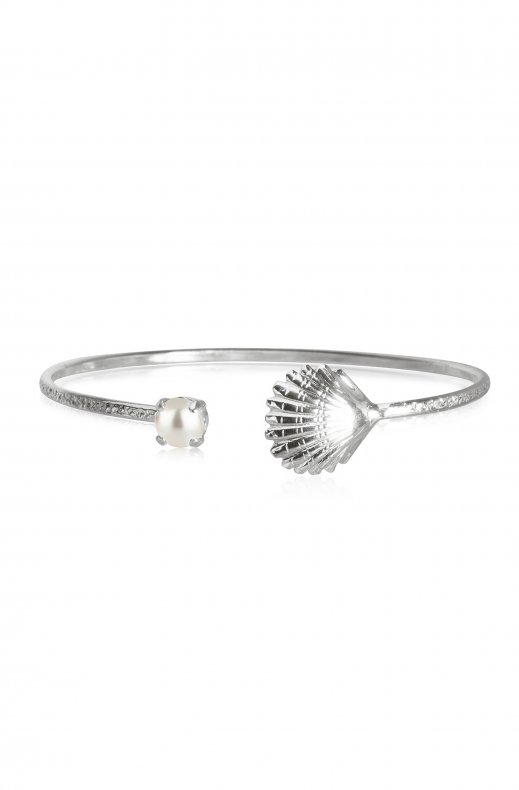 Caroline Svedbom - Shell Bracelet Rhodium Pearl