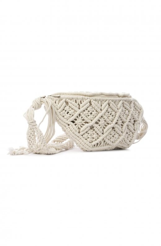 Ceannis - Crochet Waist Bag - White