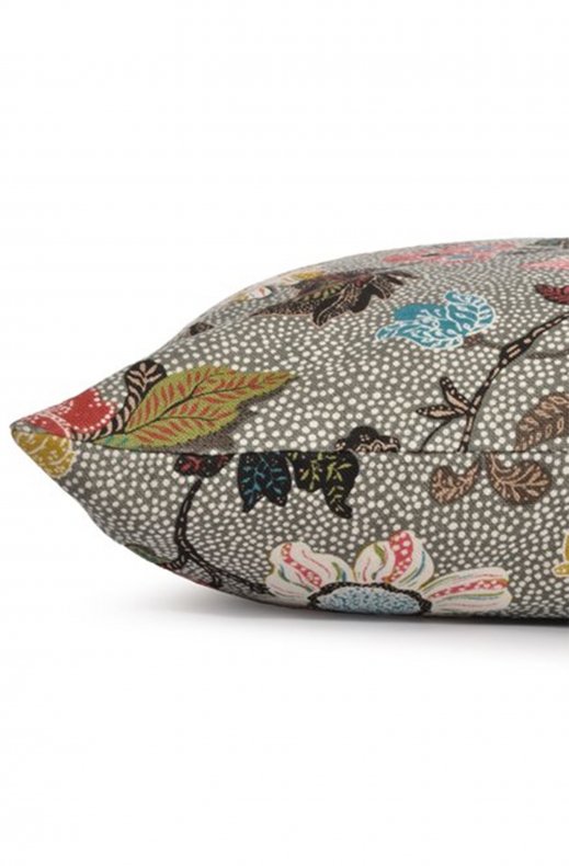 Ceannis - Kuddfodral 50x50 Grey Flower Linen