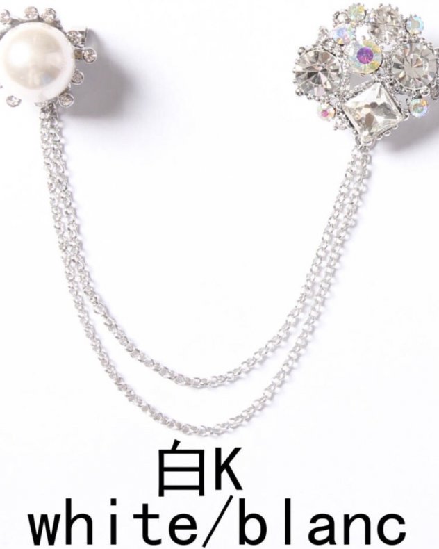 Mixed Brands - Chain Pin Pearls and Rhinestones XD31303