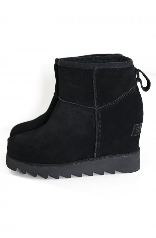 COLORS OF CALIFORNIA - LOW BOOT WITH INNER WEDGE BLACK