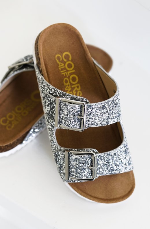 Colors of California - Bio Sandal Glitter BIO035 - Silver