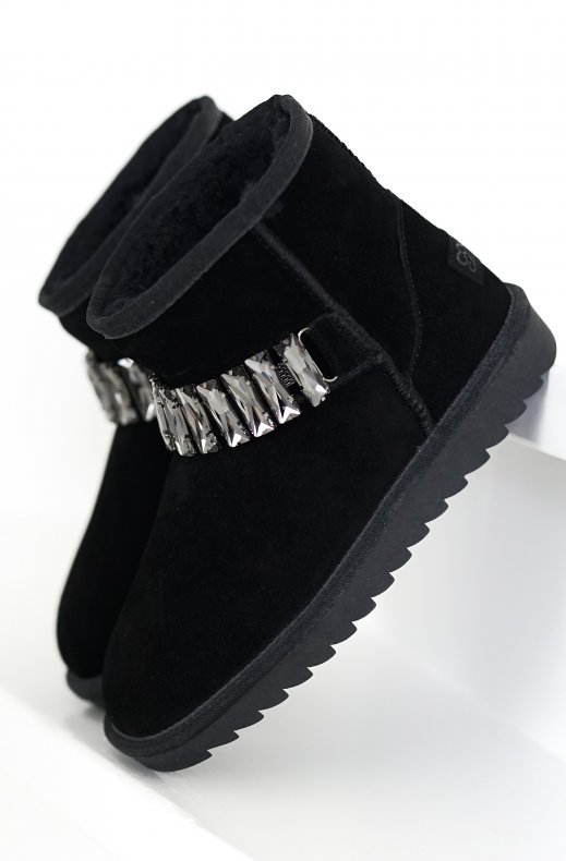 Colors of California - Winter Boot with Stones - Black