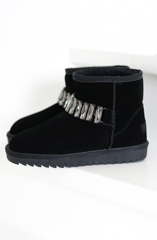 Colors of California - Winter Boot with Stones - Black