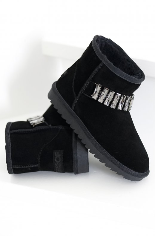Colors of California - Winter Boot with Stones - Black