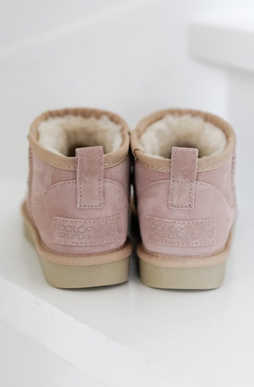 Colors of California - Short Winter Boot Suede Rose HCYW078