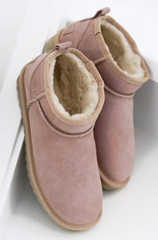 Colors of California - Short Winter Boot Suede Rose HCYW078