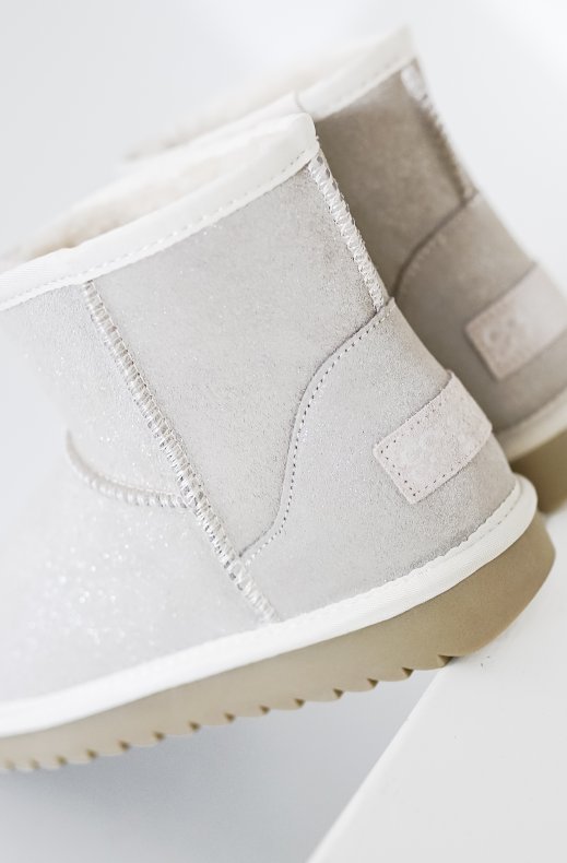 Colors of California - UGG boot in Glitter Suede - Sand HCYW001