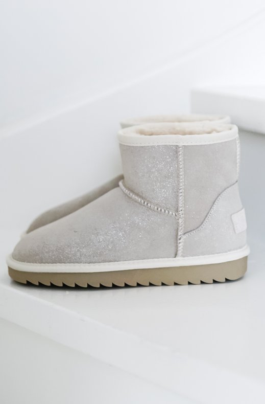 Colors of California - UGG boot in Glitter Suede - Sand HCYW001
