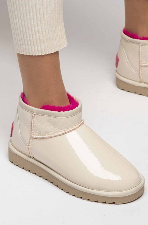 Colors of California - Winter Boot Naplack White