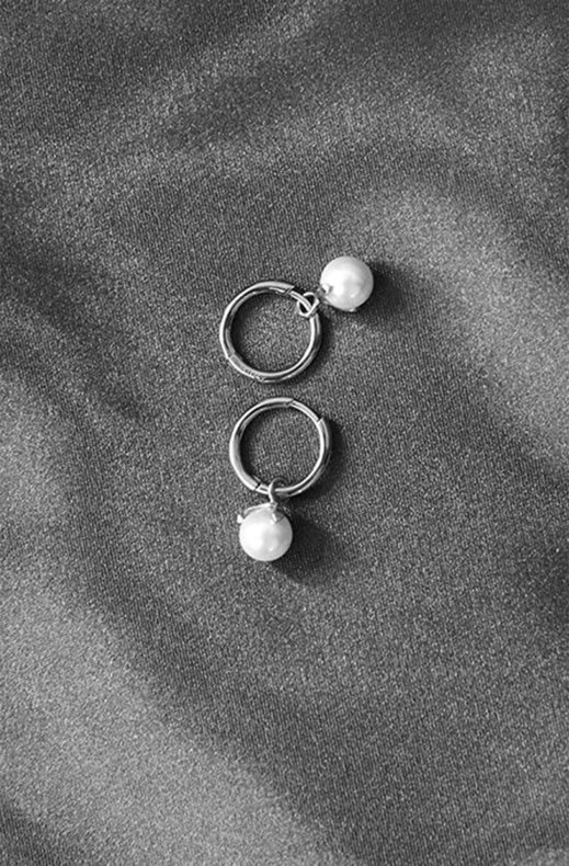 CU Jewellery - Letters Pearl Pendant Silver