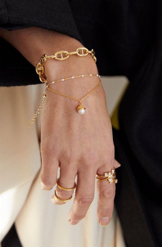 CU Jewellery - Pearl Bubble Bracelet Gold