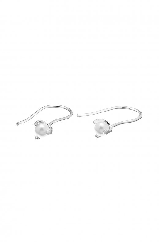 CU Jewellery - Pearl Short Earring Silver