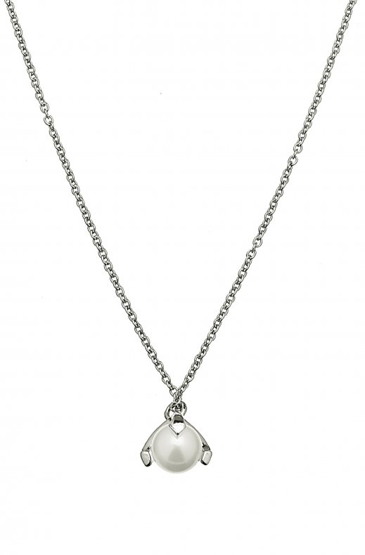 CU Jewellery - Pearl Short Necklace 42-47 Silver