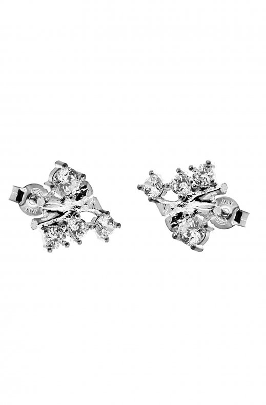 CU Jewellery - Two Kluster Earring Silver