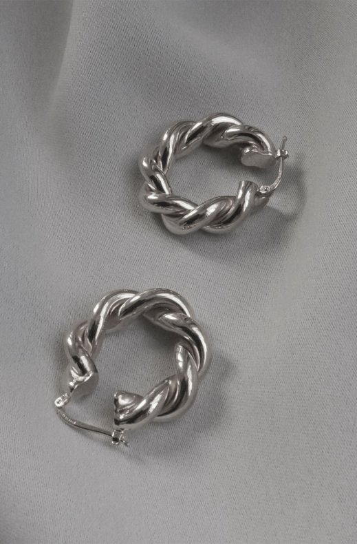 CU Jewellery - Victory Big Twin Earring Silver