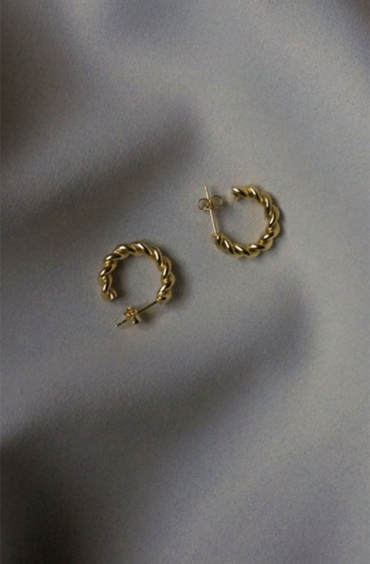 CU Jewellery - Victory Small Twin Earring Gold
