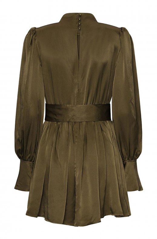 Custommade - lissa dress dark olive