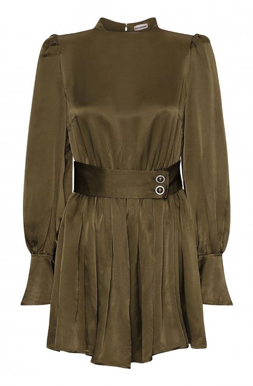 Custommade - lissa dress dark olive