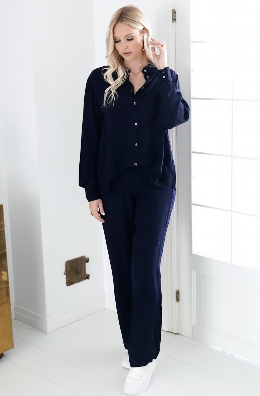 Depart - Touch and Timeless Blouse 300B - Black Bleu