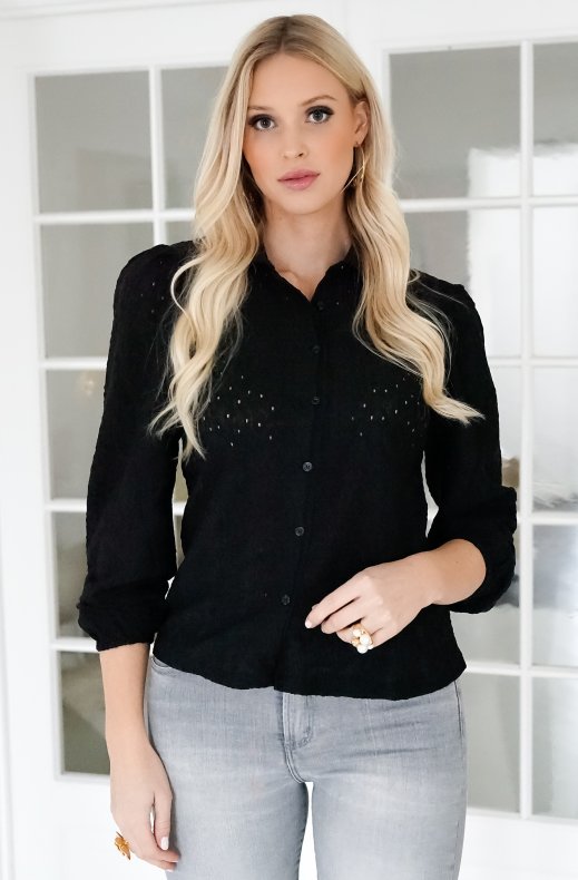 Freequent - Blond Shirt Black