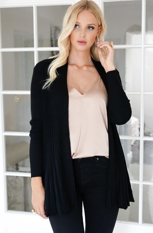 Freequent - Claudisse Long Cardigan Black SS23