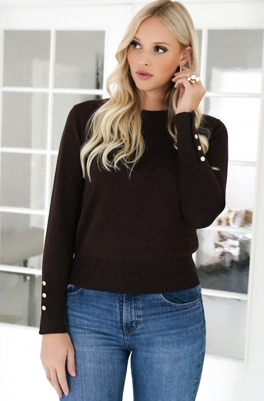 Freequent - Katie Pullover AW22 Coffee Bean