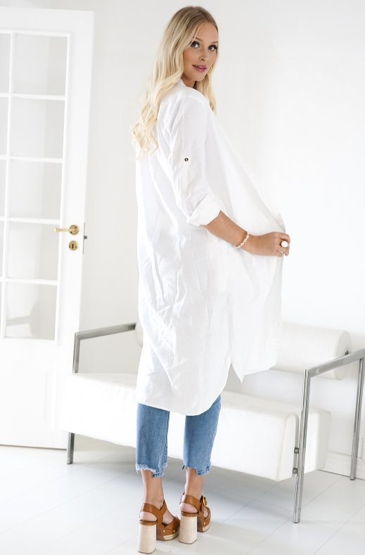 Freequent - Lava Shirt Dress Brilliant White