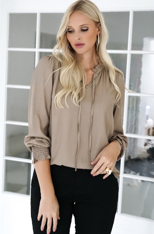Freequent - Lou Blouse Silver Mink